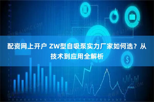 配资网上开户 ZW型自吸泵实力厂家如何选？从技术到应用全解析