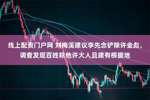 线上配资门户网 刘梅溪建议李先念铲除许金彪，调查发现百姓称他许大人且建有根据地