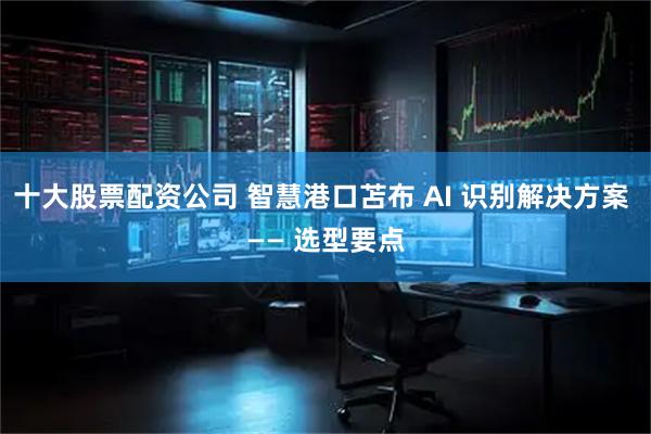十大股票配资公司 智慧港口苫布 AI 识别解决方案 —— 选型要点